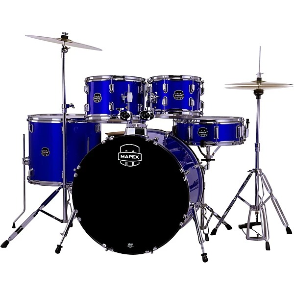 Mapex Comet 5pce Drum Kit With Hardware/Cymbals - Indigo Blue