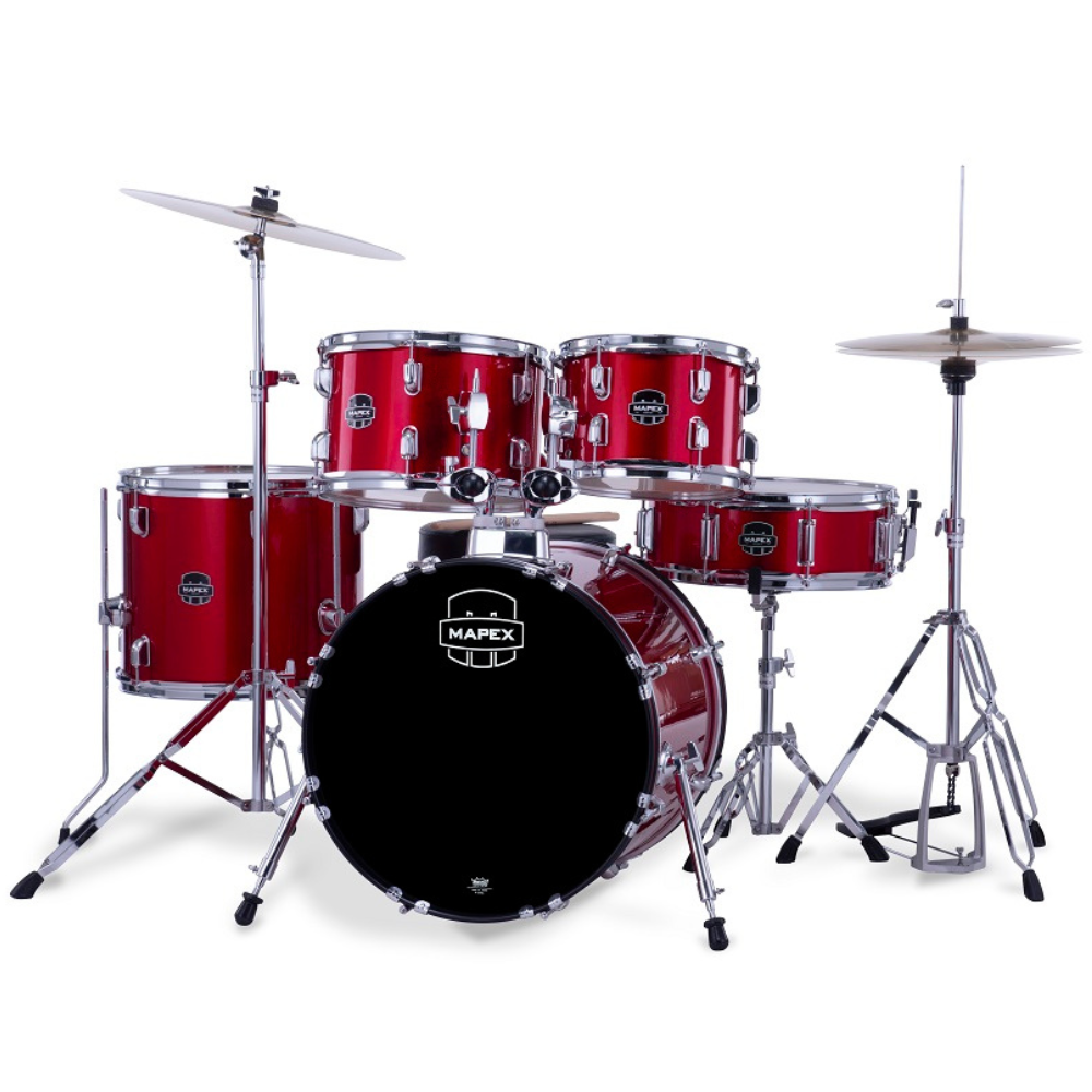 Mapex Comet 5pce 22 Drum Kit w/ Hardware & Cymbals - Infra Red