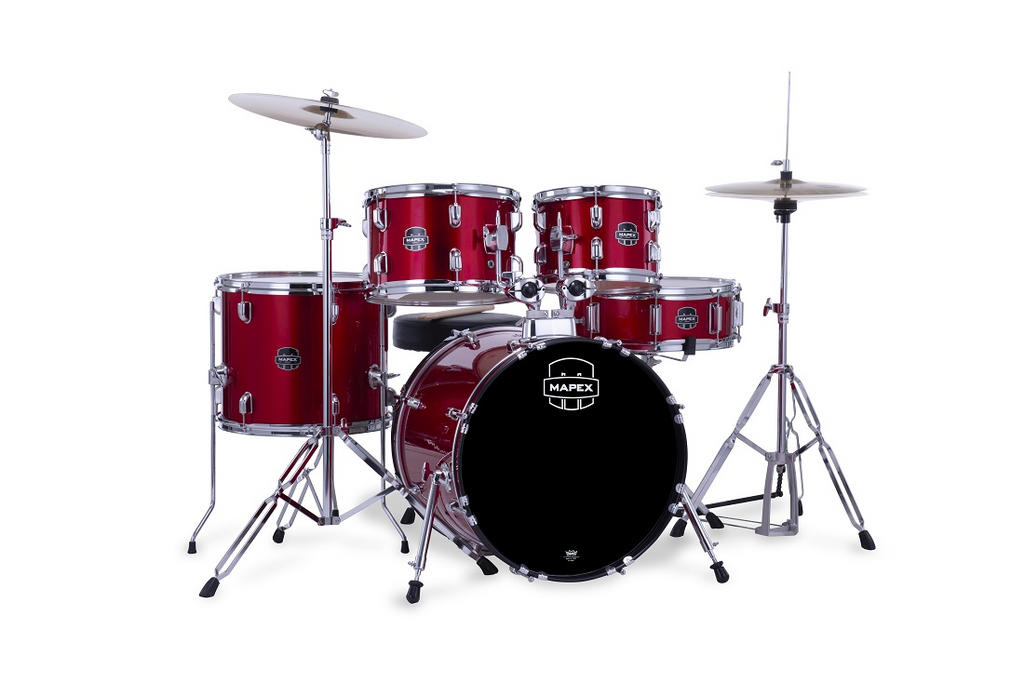 Mapex Comet 5pce 22 Drum Kit w/ Hardware & Cymbals - Infra Red