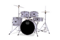 Mapex Comet 18" 5pc Drum Kit w/HW & Cymbals - White Marblewood