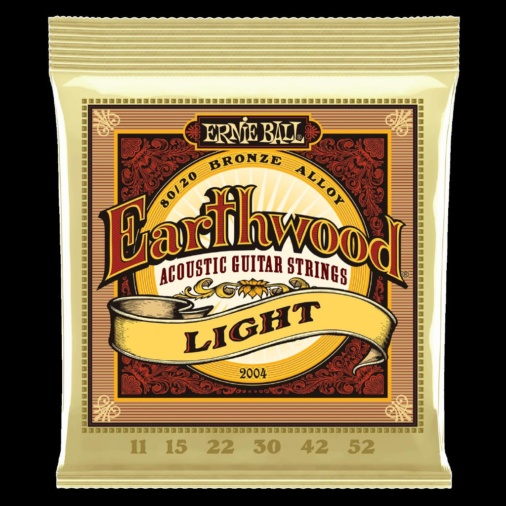 Ernie Ball 2004 Earthwood Light 80 20 Bronze Acoustic Guitar Strings