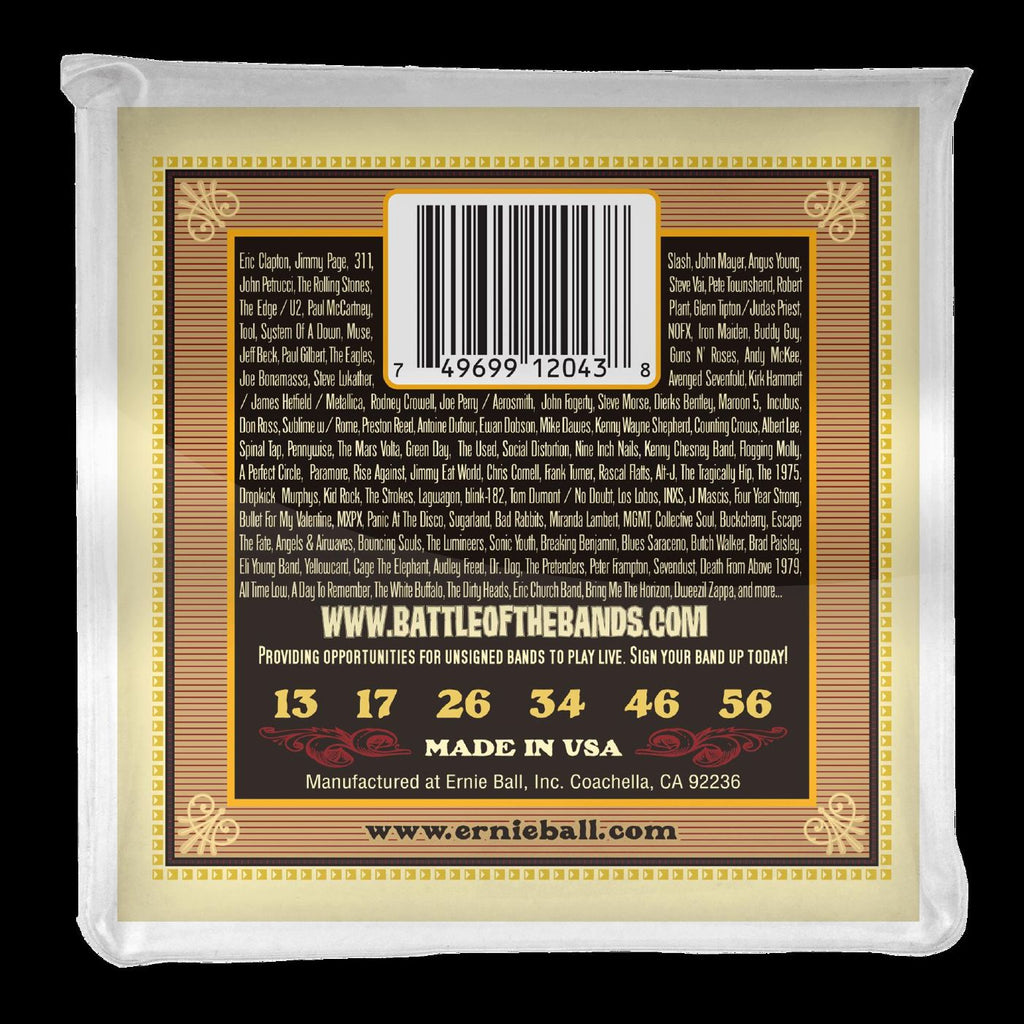 Ernie Ball 2043 Earthwood Silk & Steel Regular 80 20 Bronze Acoustic Guitar Strings