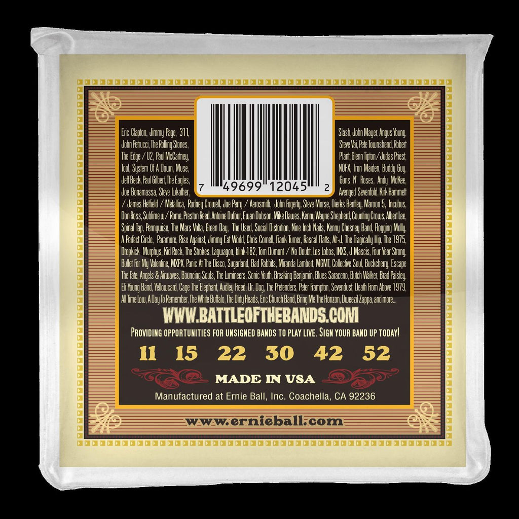 Ernie Ball 2045 Earthwood Silk & Steel Soft 80 20 Bronze Acoustic Guitar Strings