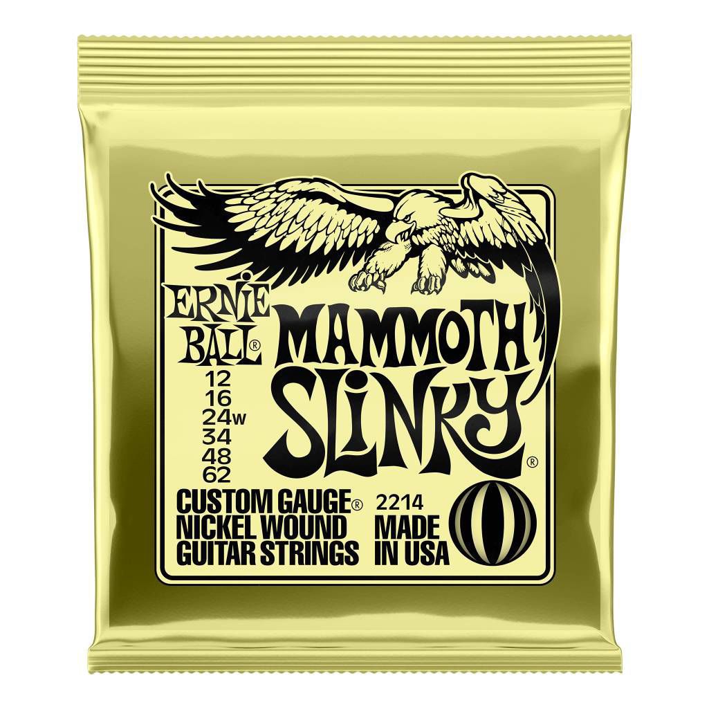 Ernie Ball 2214 12-62 Mammoth Slinky Nickel Wound Electric Guitar Strings - Wound G