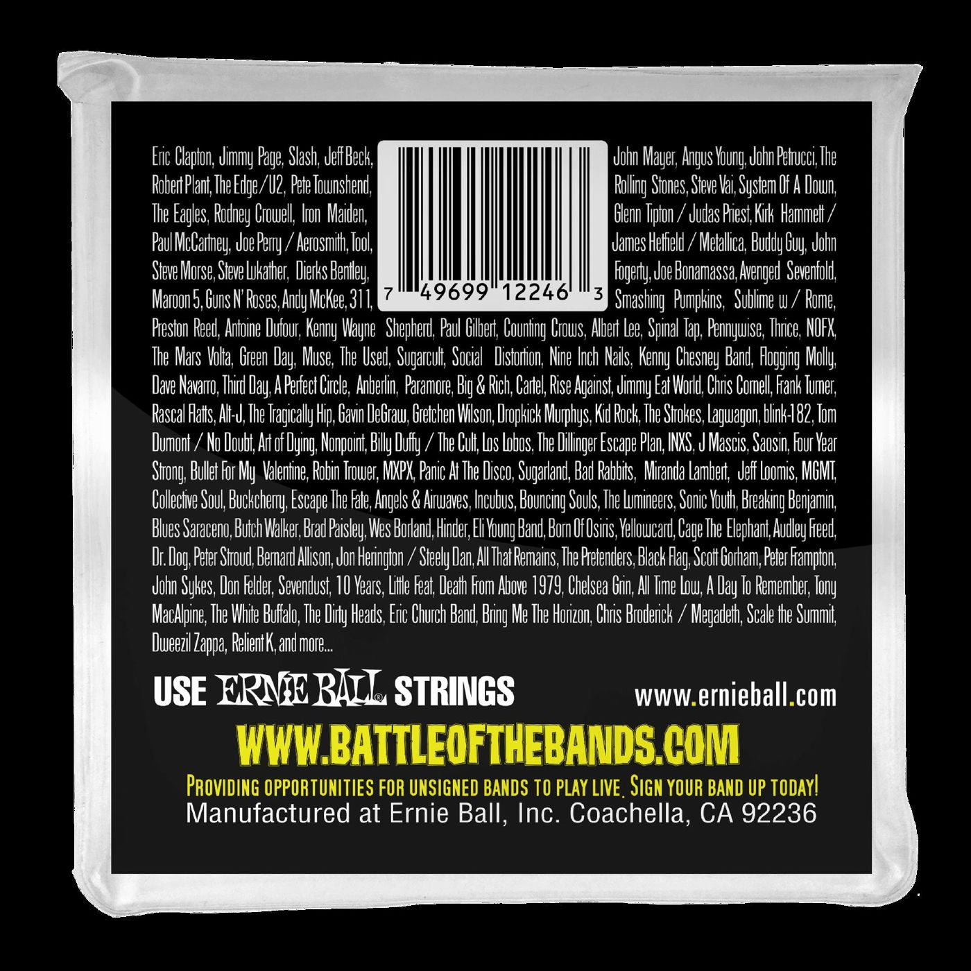 Ernie Ball 2246 Regular Slinky Stainless Steel Wound Electric Guitar Strings