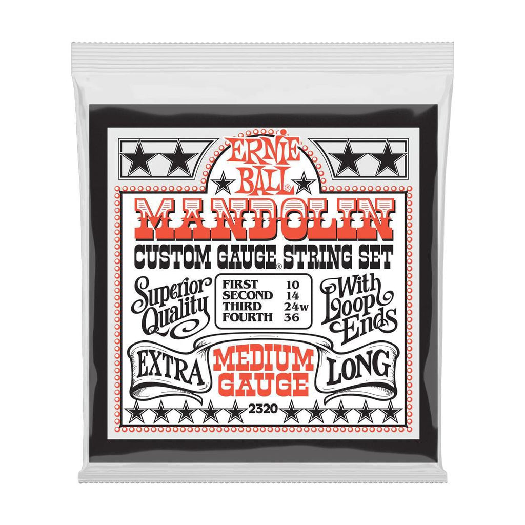 Ernie Ball 2320 10-36 Medium Loop End Stainless Steel Mandolin Strings