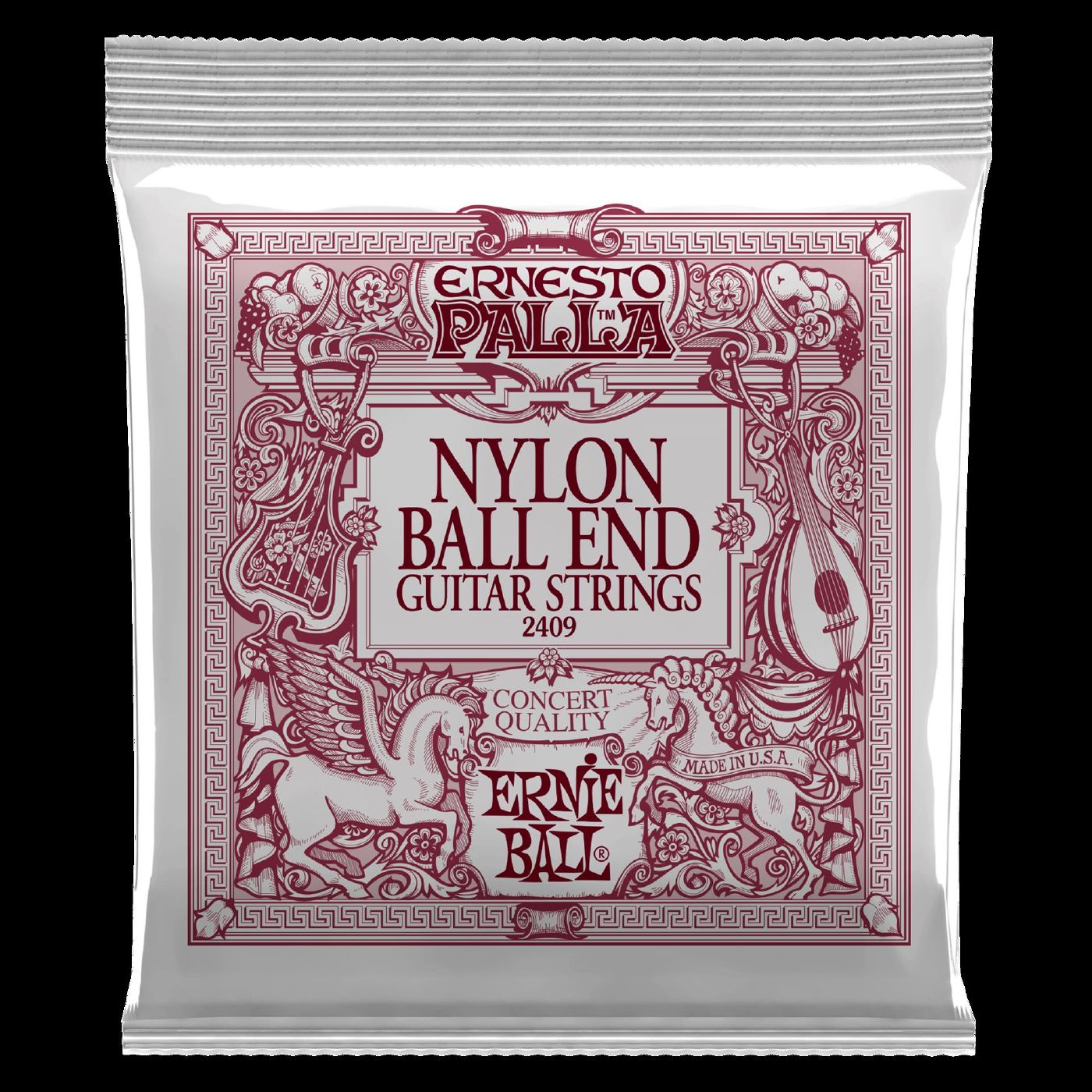 Ernie Ball 2409 Ernesto Palla Black Nylon Gold Ball End Classical Guitar Strings