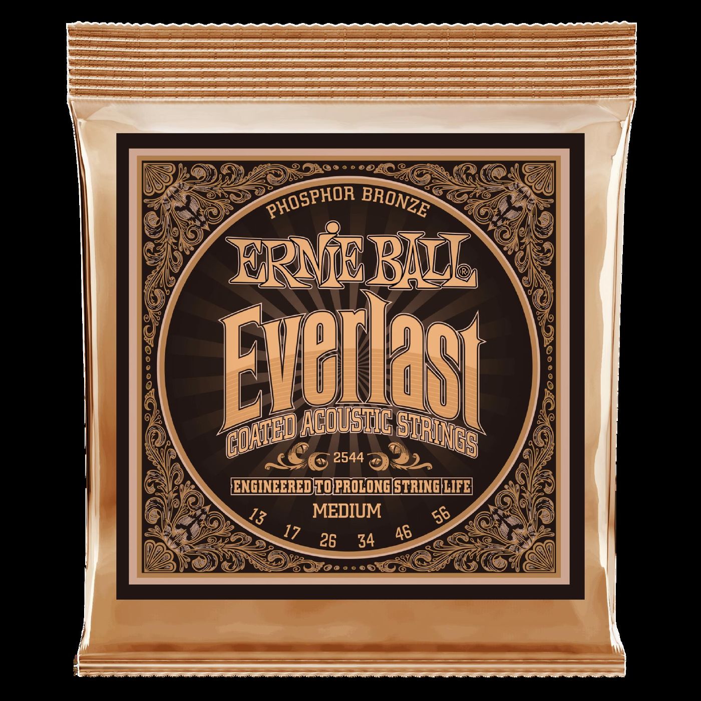 Ernie Ball 2544 Everlast Medium Coated Phosphor Bronze Acoustic Guitar Strings
