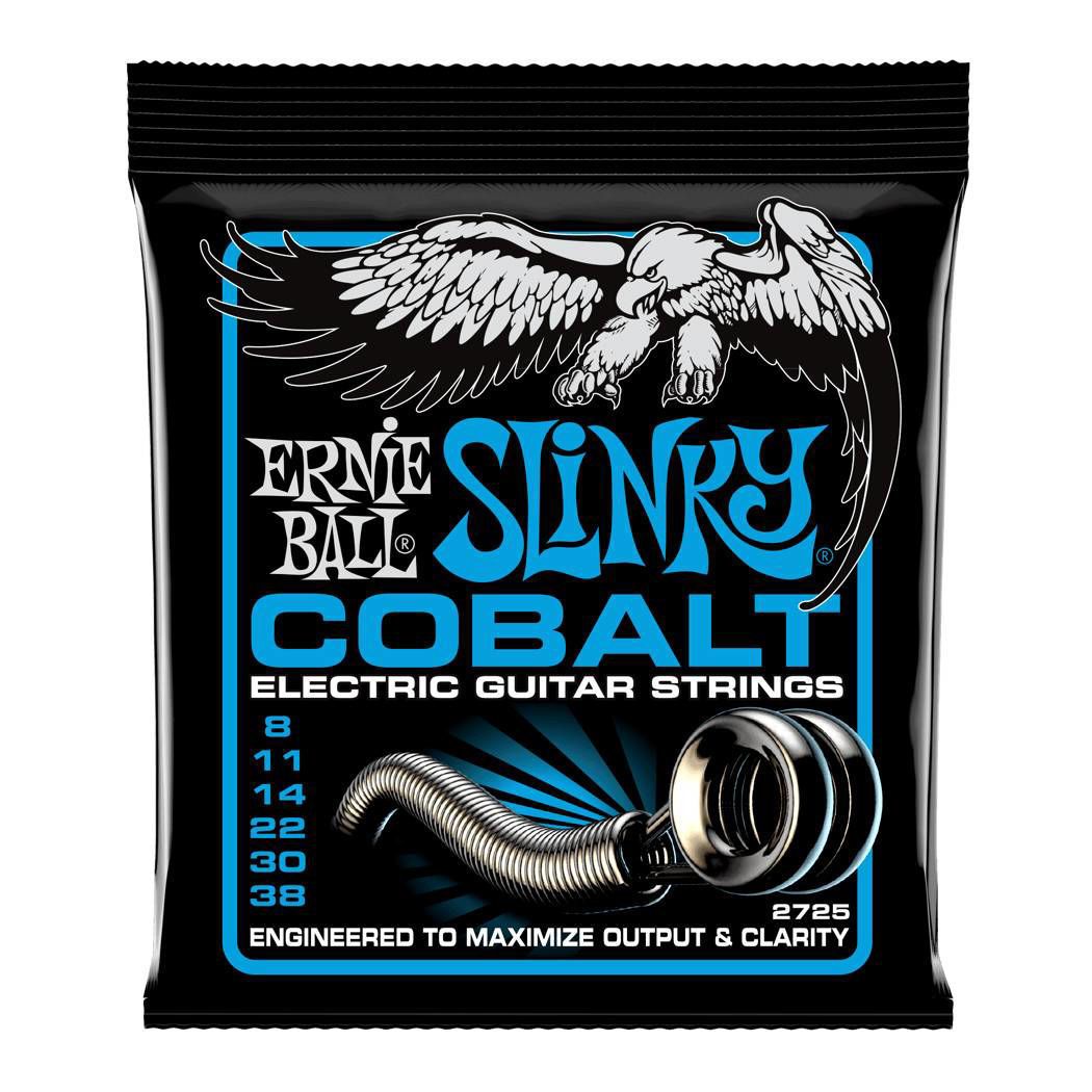 Ernie Ball 2725 8-38 Extra Slinky Cobalt Electric Guitar Strings