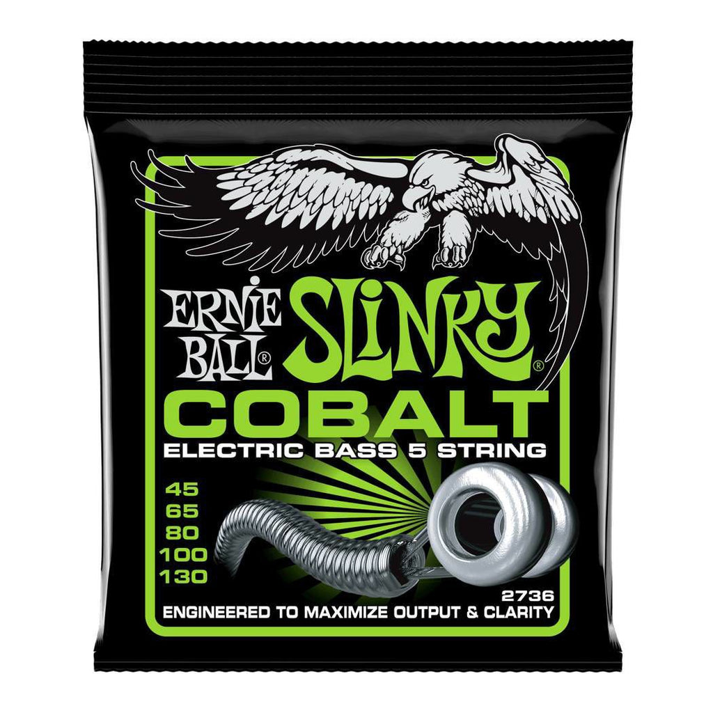 Ernie Ball 2736 41-130 Bass 5 Slinky Cobalt Electric Bass Guitar Strings