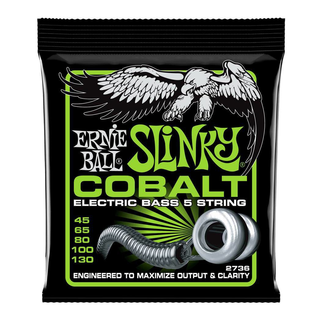 Ernie Ball 2736 41-130 Bass 5 Slinky Cobalt Electric Bass Guitar Strings