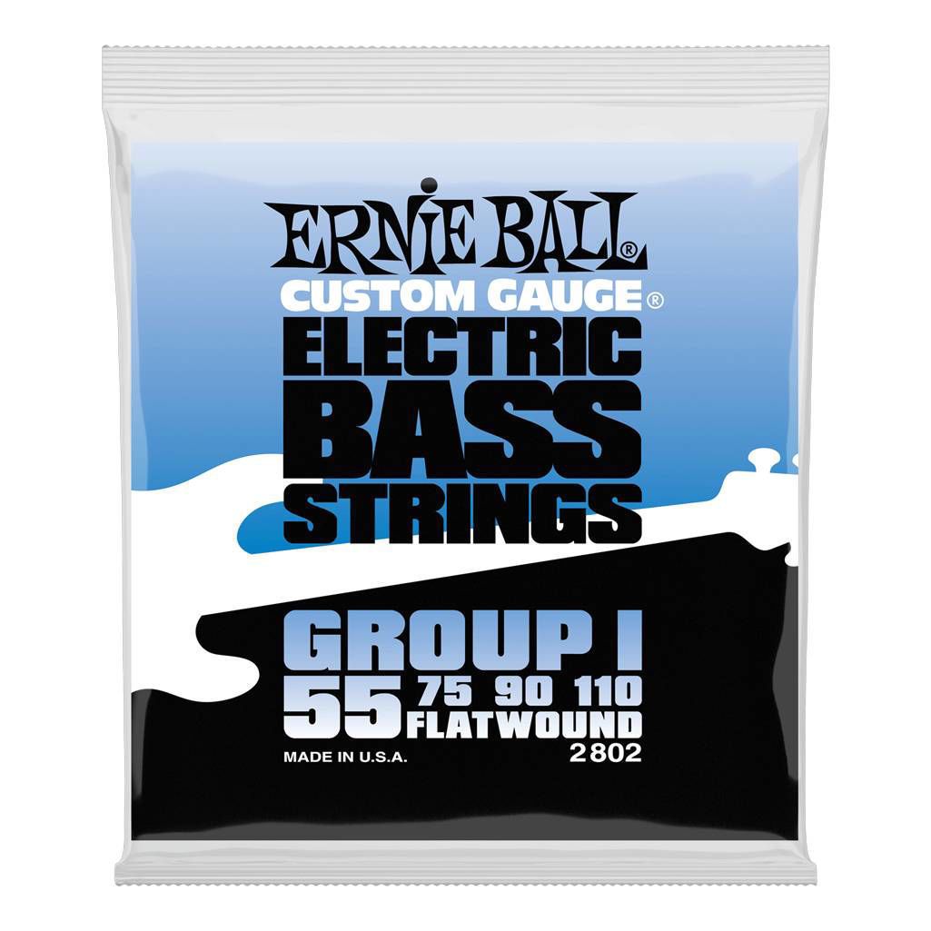 Ernie Ball Flatwound Group I 55 - 110 Bass Guitar Strings