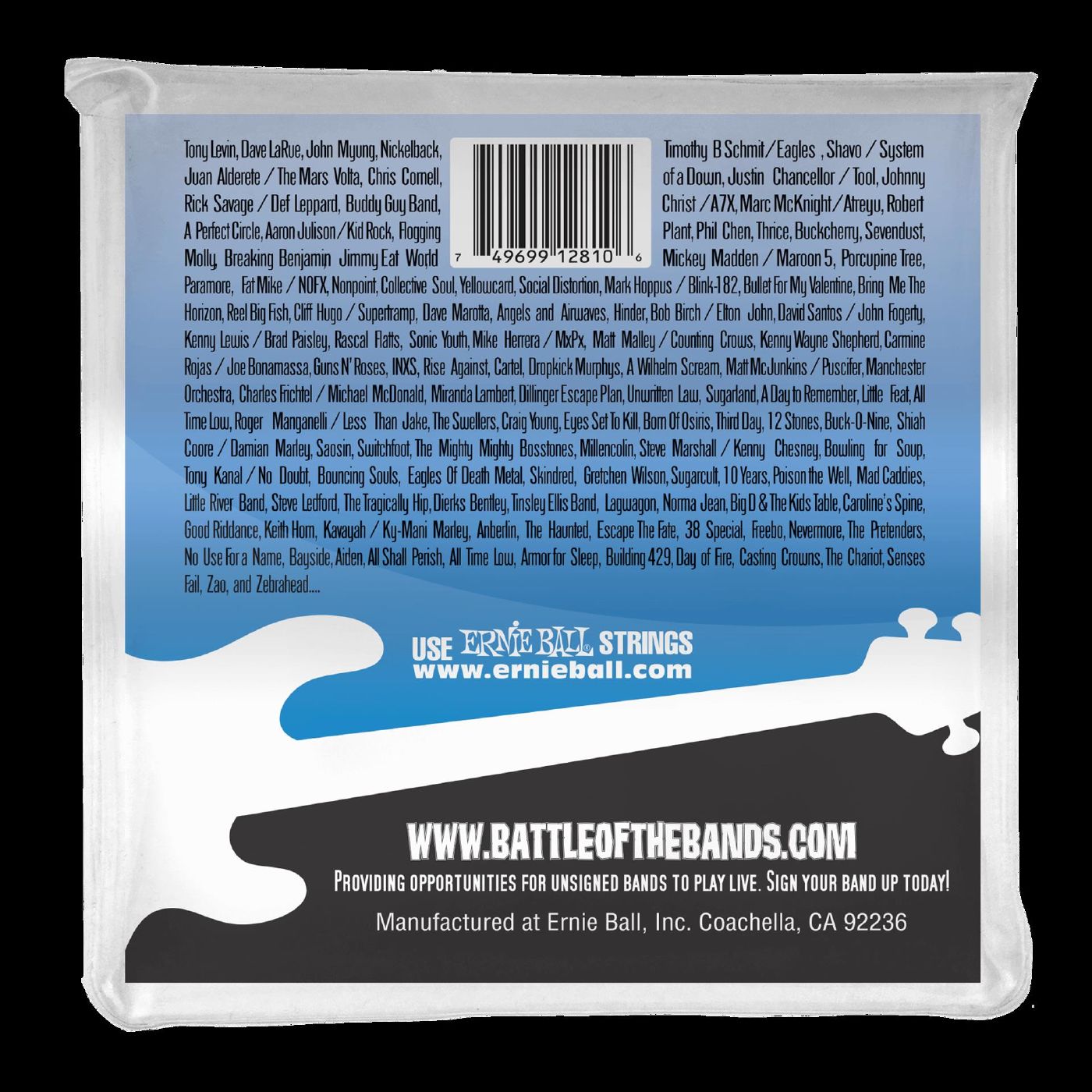 Ernie Ball 2810 Flatwound 5-string Electric Bass Strings