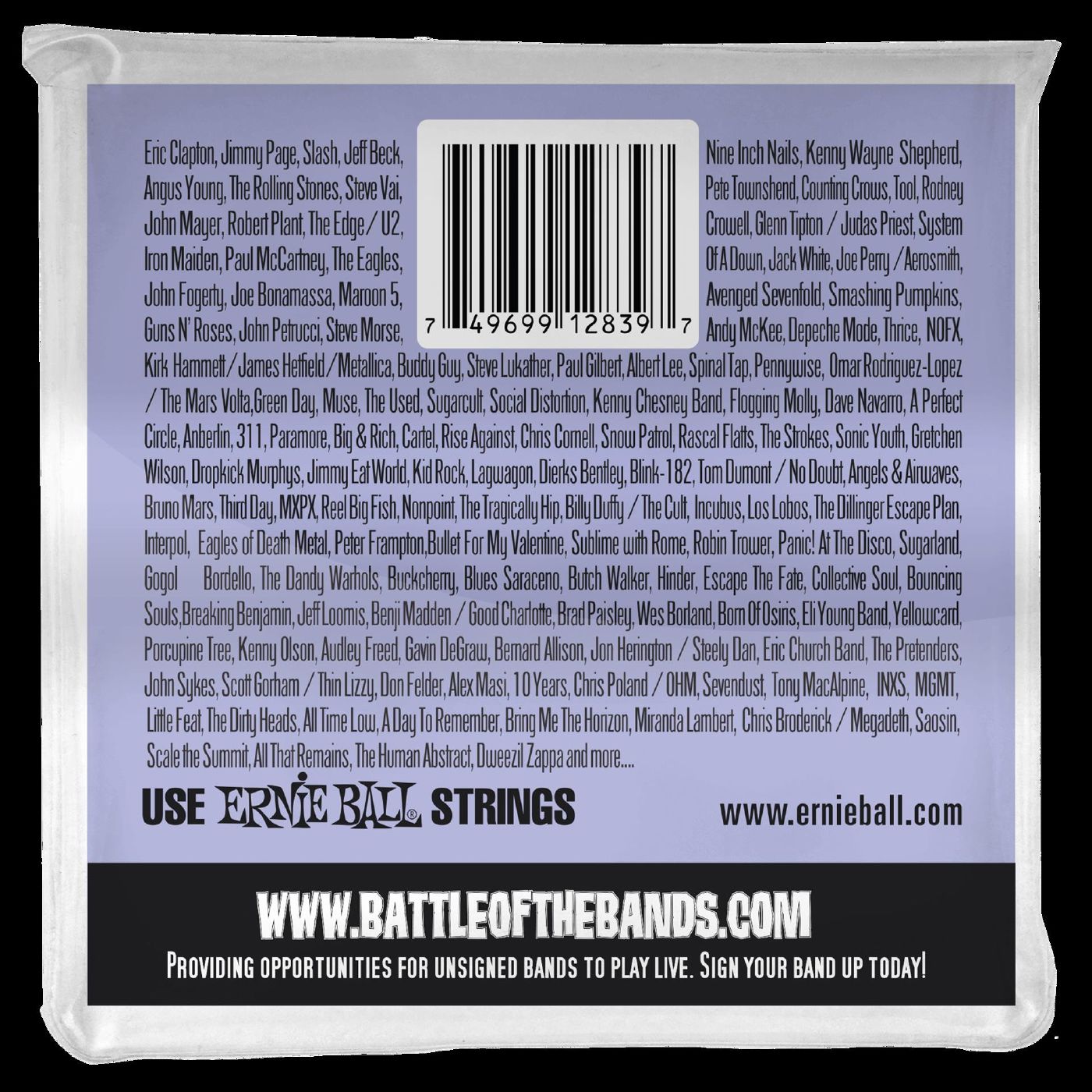 Ernie Ball 2839 Slinky 6-String with small ball end 29 5-8 scale Baritone Guitar Strings