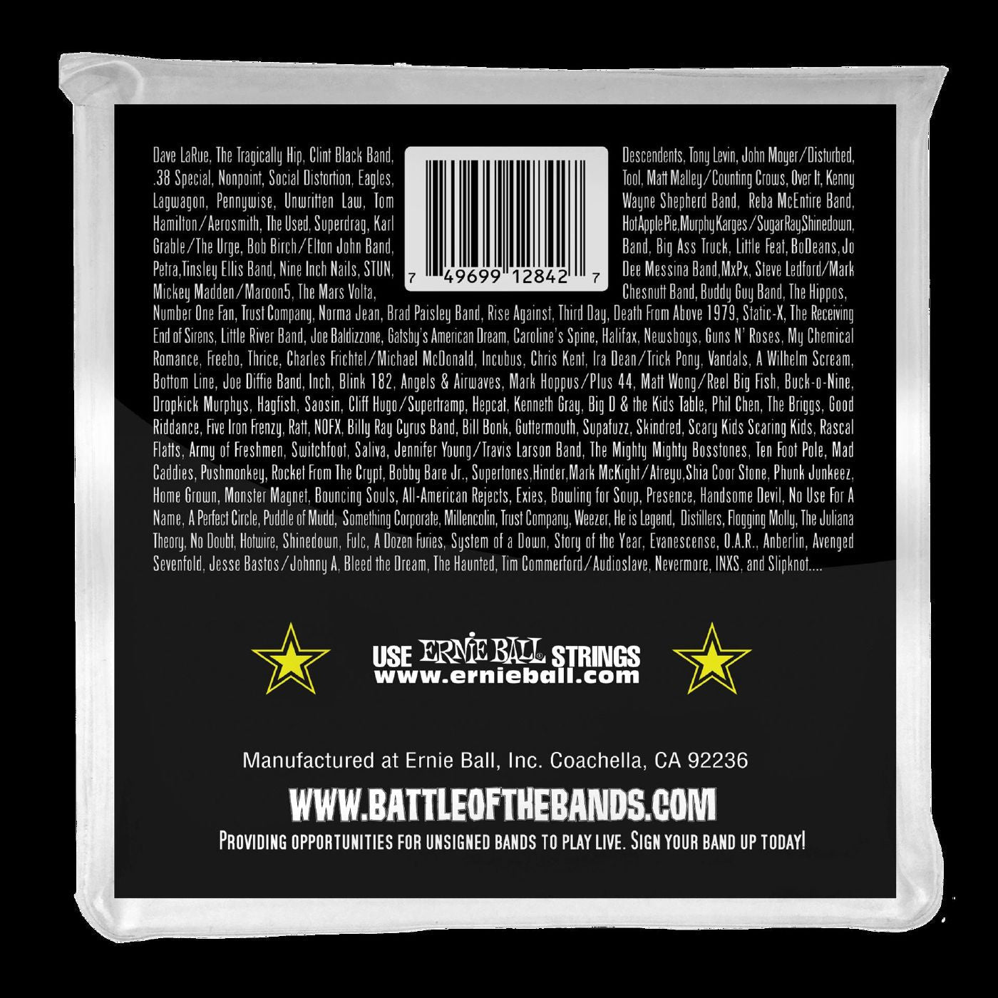 Ernie Ball 2842 Regular Slinky Stainless Steel Electric Bass Strings