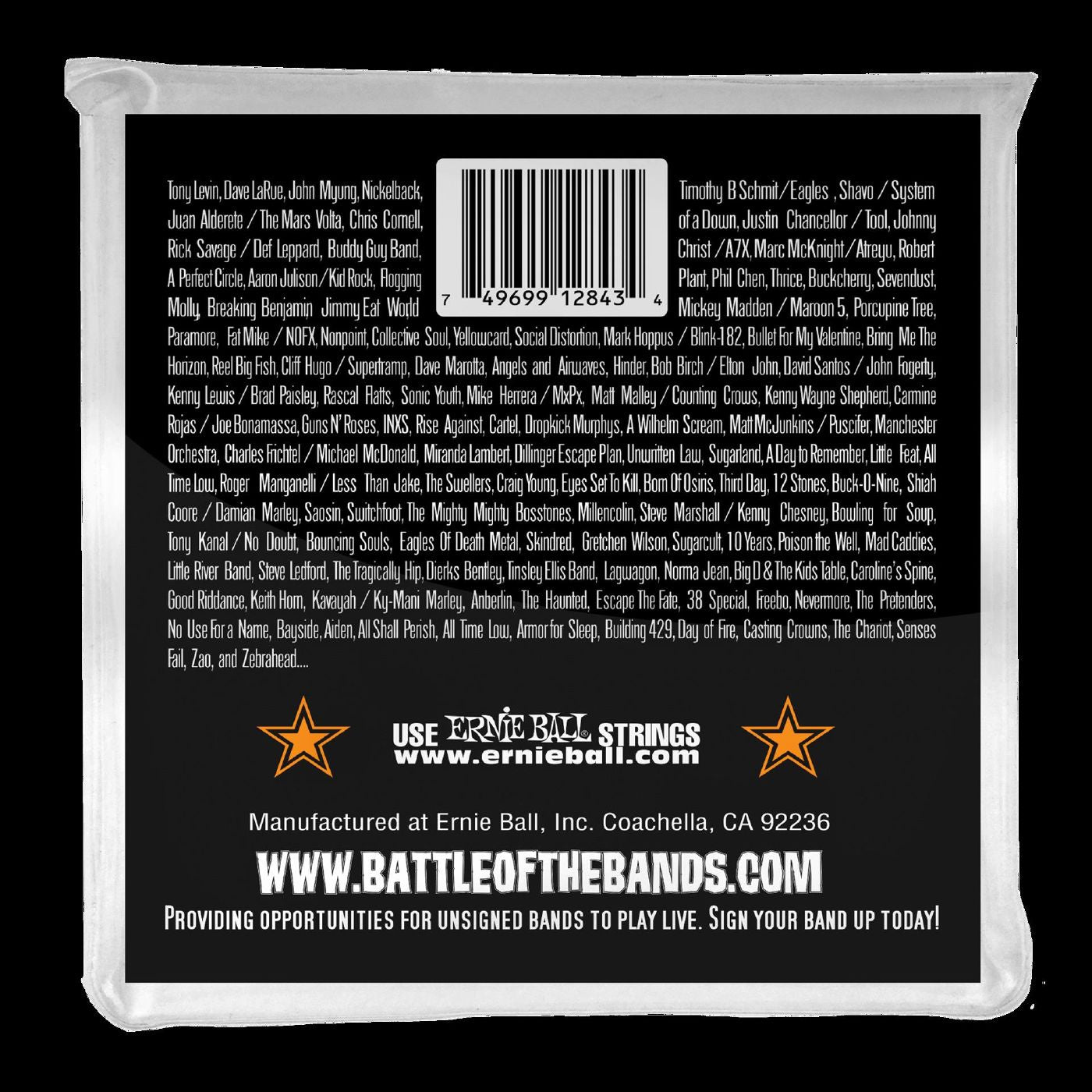 Ernie Ball 2843 Hybrid Slinky Stainless Steel Electric Bass Strings