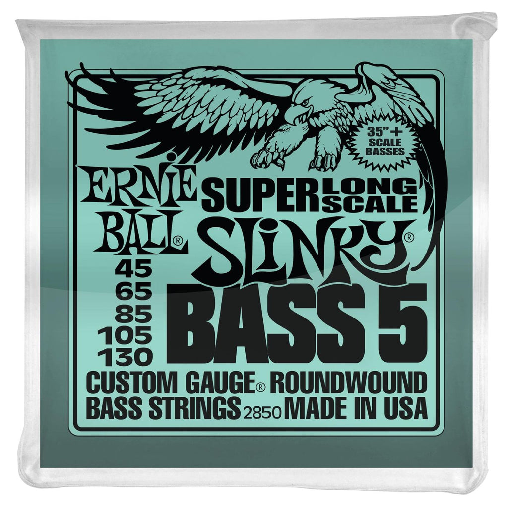 Ernie Ball 2850 Bass 5 Slinky Super Long Scale Electric Bass Strings