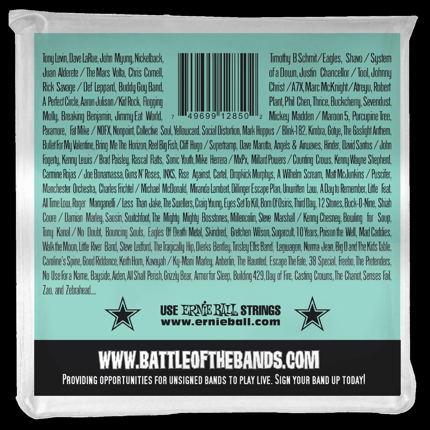 Ernie Ball 2850 Bass 5 Slinky Super Long Scale Electric Bass Strings