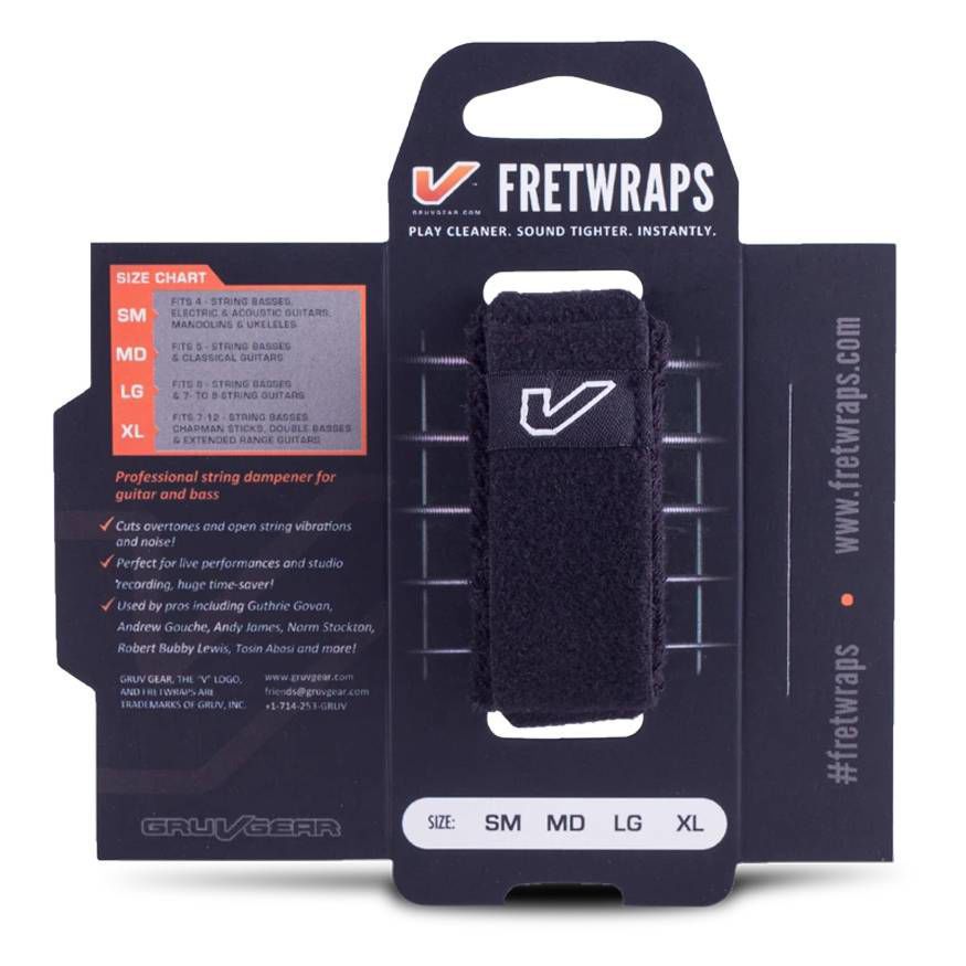 Gruv Gear Fretwrap Large in Black (Single)