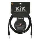 Klotz KIK Guitar Cable 3m (10ft) - Black/Nickel Connectors