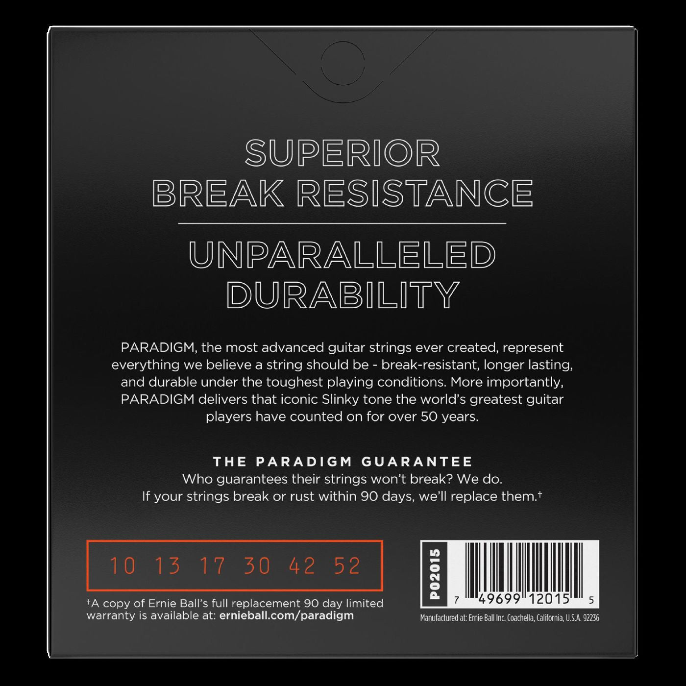 Ernie Ball 2015 Paradigm Skinny Top Heavy Bottom Slinky Electric Guitar Strings