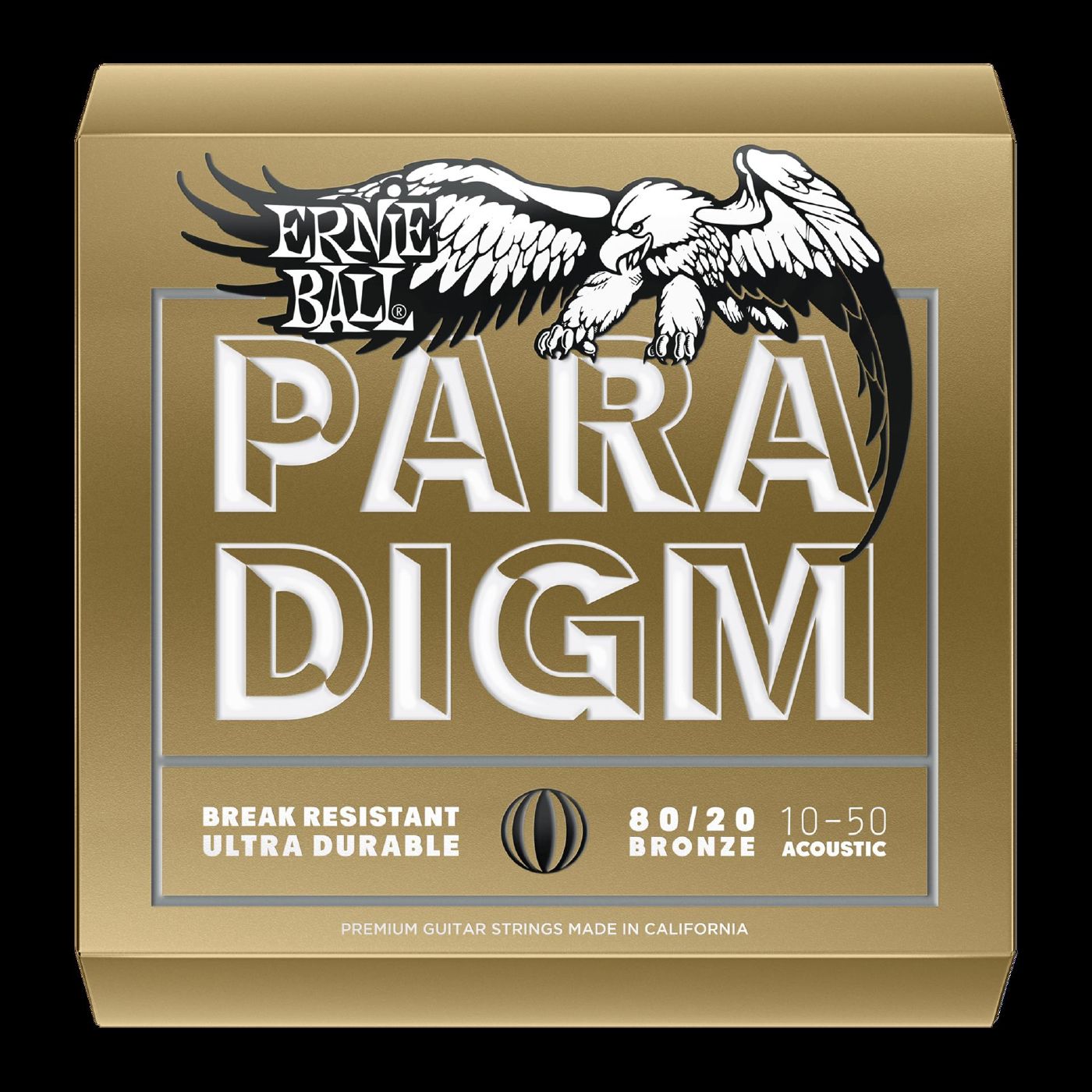 Ernie Ball 2090 Paradigm Extra Light 80 20 Bronze Acoustic Guitar Strings