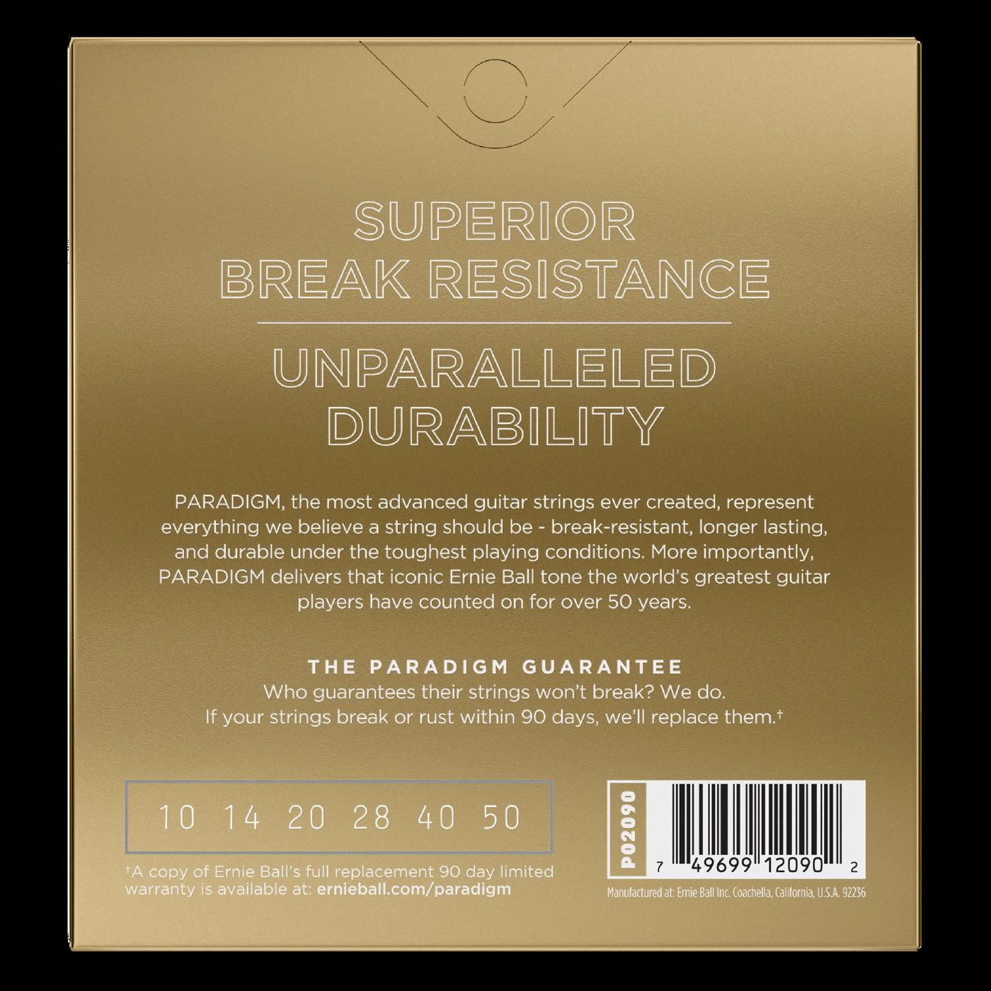 Ernie Ball 2090 Paradigm Extra Light 80 20 Bronze Acoustic Guitar Strings