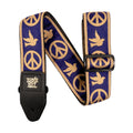 Ernie Ball 4699 Navy Blue and Beige Peace Love Dove Jacquard Guitar Strap