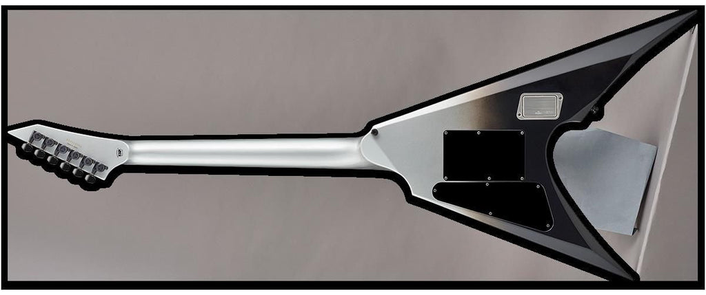 ESP E-II Arrow Electric Guitar with Floyd Rose - Black Silver Fade