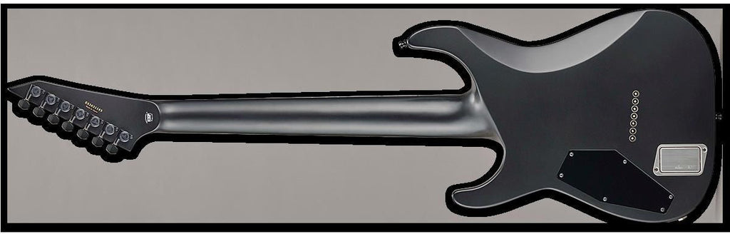 ESP E-II Horizon NT 7-String Baritone Hipshot Electric Guitar in Black Sati