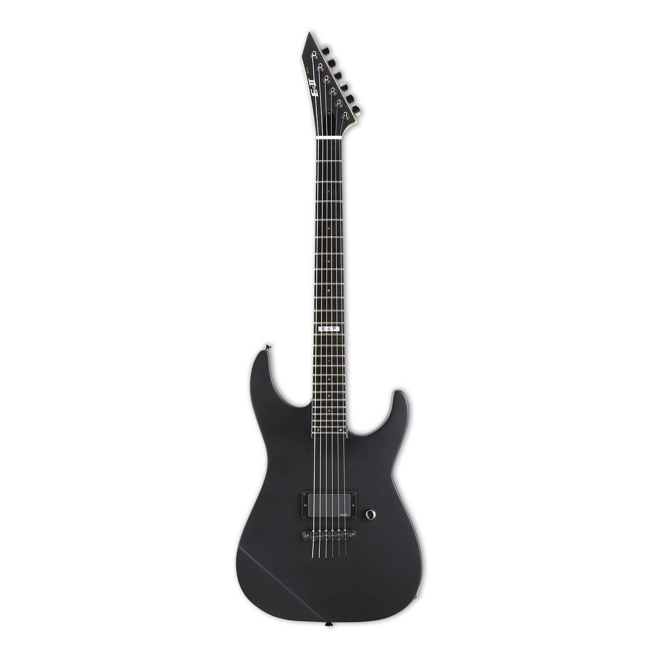 ESP E-II M-I Neck Thru Electric Guitar in Black Satin