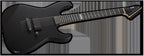 ESP E-II M-I Neck Thru Electric Guitar in Black Satin
