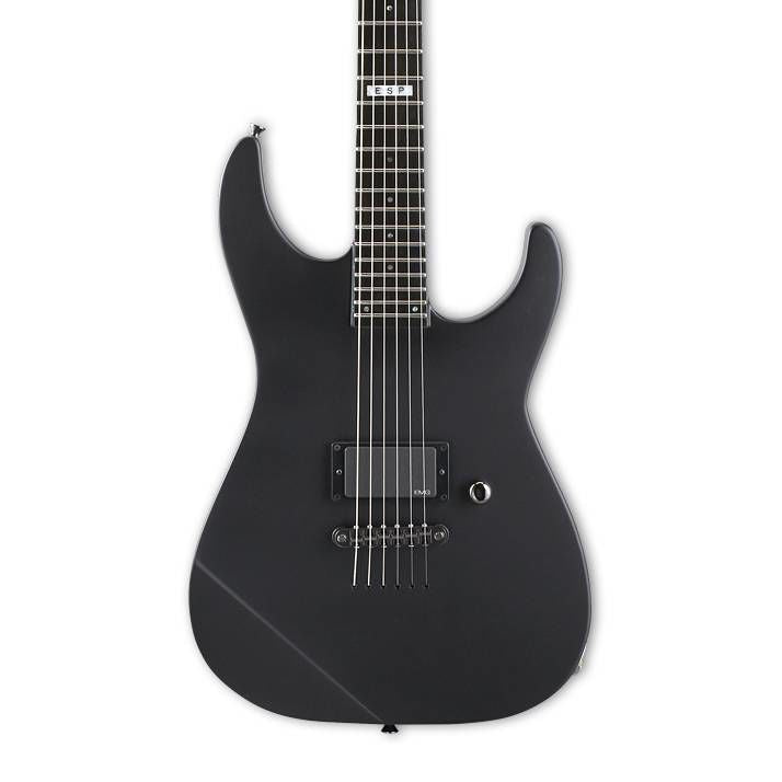 ESP E-II M-I Neck Thru Electric Guitar in Black Satin