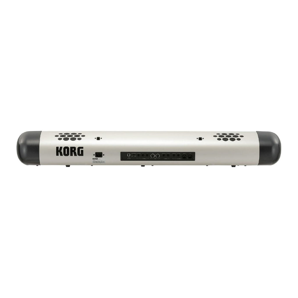 Korg SV-2 73-key vintage stage piano with built-in speakers, black finish, and control panel for performance and sound customization.