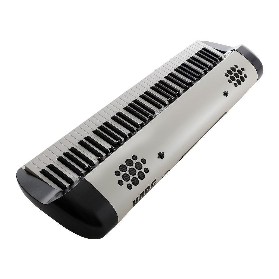 Korg SV-2 88-key stage vintage piano keyboard with built-in speaker system, ideal for performance and live music settings.
