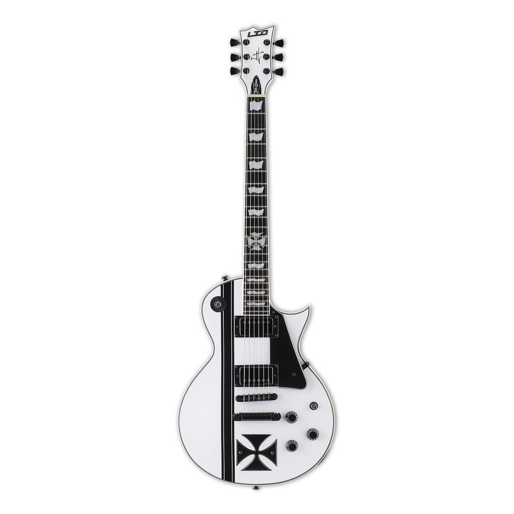 LTD James Hetfield Signature Iron Cross Electric Guitar in Snow White