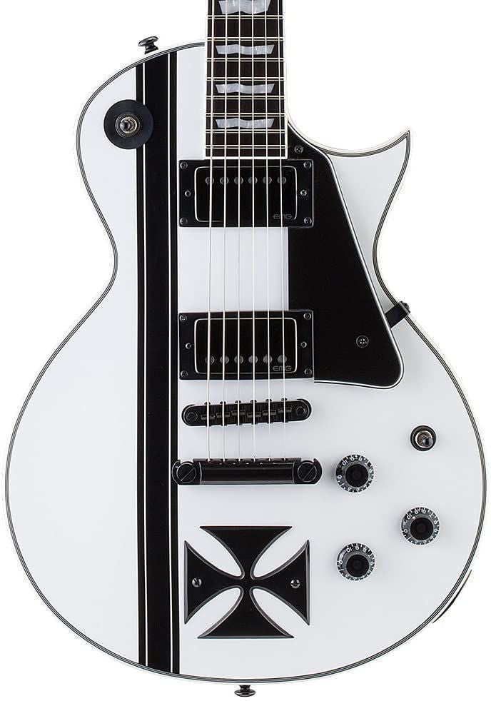 LTD James Hetfield Signature Iron Cross Electric Guitar in Snow White