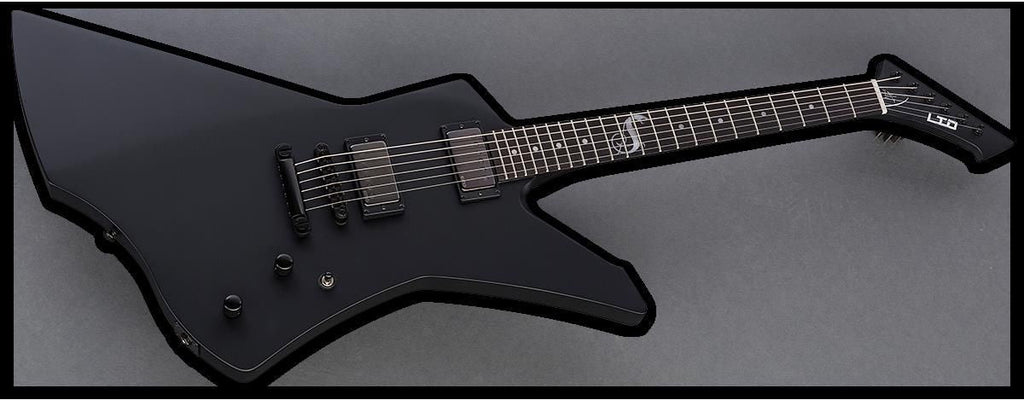 LTD James Hetfield Snakebyte Electric Guitar in Black Satin