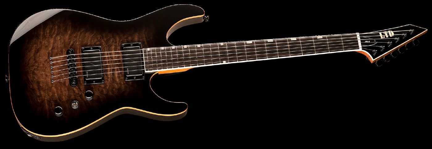 LTD JM-II Josh Middleton Signature Electric Guitar in Black Shadow Burst