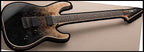 LTD M-1000HT Burled Poplar Top Electric Guitar in Black Fade