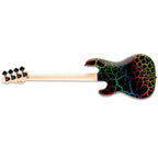 LTD Surveyor 87 Series Limited Edition Electric Bass Guitar - Rainbow Crack