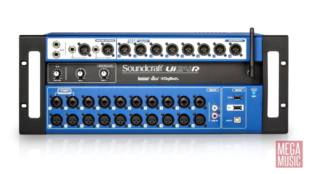Soundcraft Ui24R 24-Channel Digital Mixer/USB Multi-Track Recorder with Wireless Control