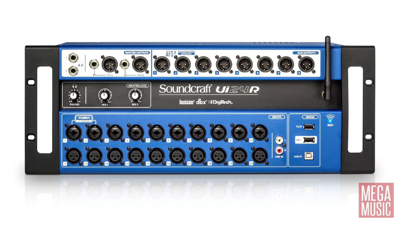 Soundcraft Ui24R 24-Channel Digital Mixer/USB Multi-Track Recorder with Wireless Control