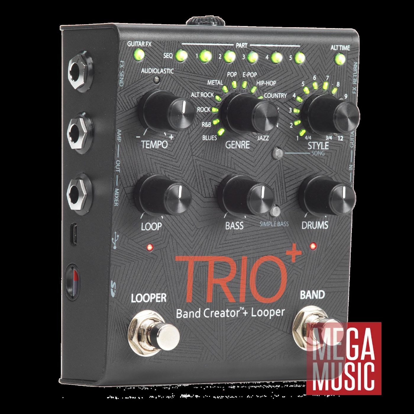 DigiTech Trio Plus Band Creator Guitar Effects Pedal – Mega Music