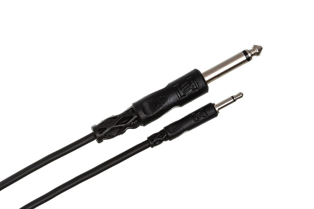 Hosa CMP303 3.5 mm TS to 1/4 in TS Mono Interconnect Cable - 3 ft