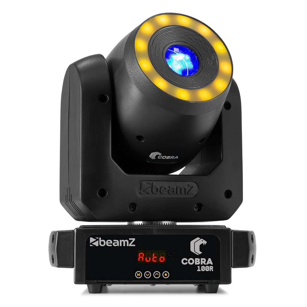 Beamz Cobra 100R Spot 100W Moving Head with Ring