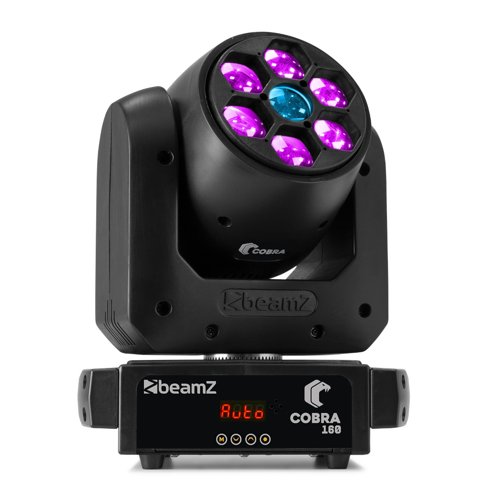 Cobra 160 Spot 100W Moving Head with 6x 10W B-Eye