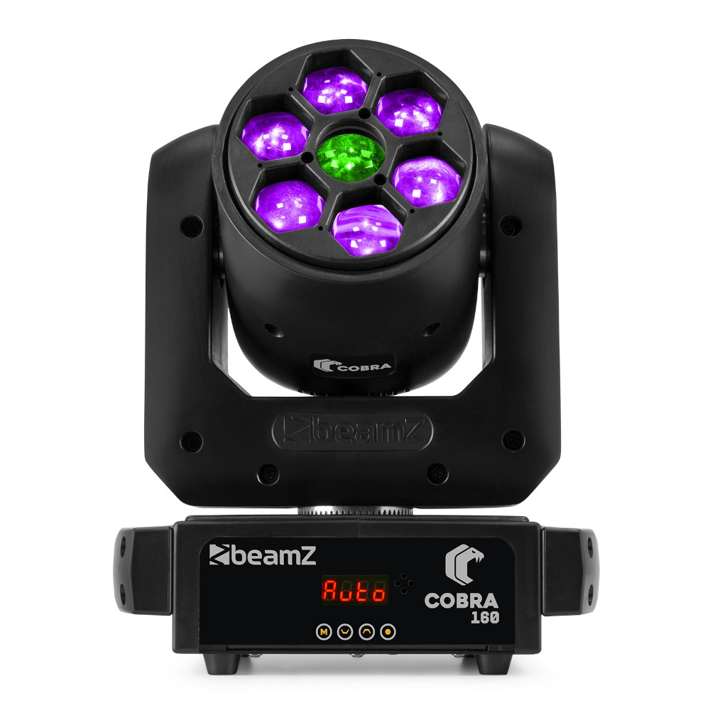 Cobra 160 Spot 100W Moving Head with 6x 10W B-Eye