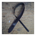 Colonial Leather 2.5 inch Basic Leather Guitar Strap - Double Stitched Purple