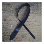 Colonial Leather 2.5 inch Basic Leather Guitar Strap - Double Stitched Purple